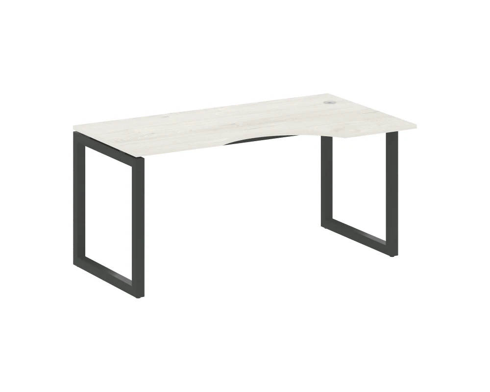 Стол криволинейный правый на О-образном м/к 1600x900x750 Метал Систем Куатро 5x5 / Metal System Quattro 5x5