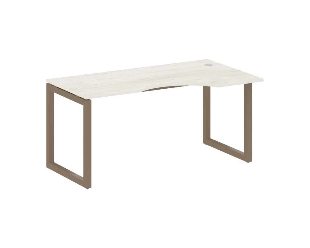 Стол криволинейный правый на О-образном м/к 1600x900x750 Метал Систем Куатро 5x5 / Metal System Quattro 5x5