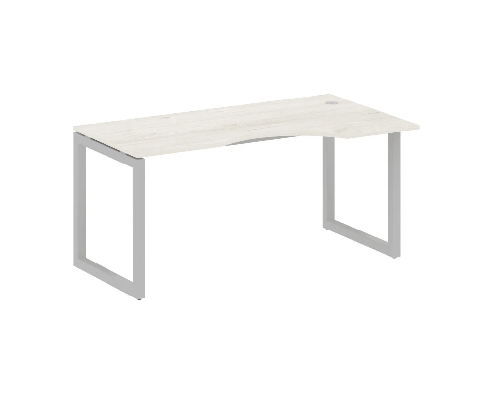 Стол криволинейный правый на О-образном м/к 1600x900x750 Метал Систем Куатро 5x5 / Metal System Quattro 5x5