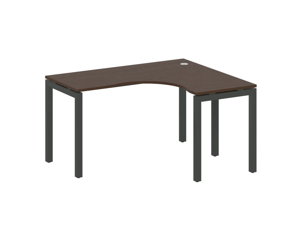 Стол криволинейный правый на П-образном м/к 1400x1200x750 Метал Систем Куатро 5x5 / Metal System Quattro 5x5