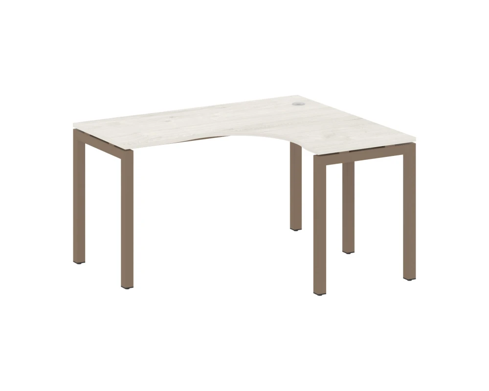 Стол криволинейный правый на П-образном м/к 1400x1200x750 Метал Систем Куатро 5x5 / Metal System Quattro 5x5