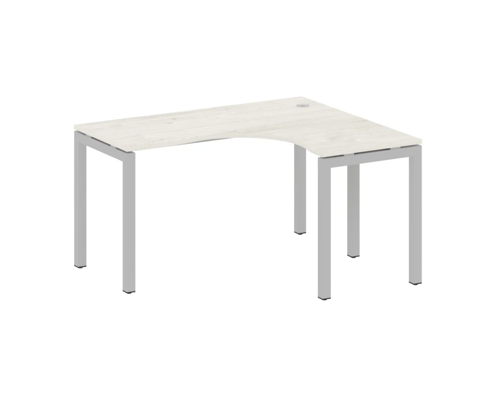 Стол криволинейный правый на П-образном м/к 1400x1200x750 Метал Систем Куатро 5x5 / Metal System Quattro 5x5