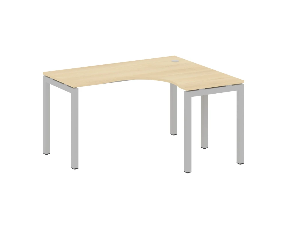 Стол криволинейный правый на П-образном м/к 1400x1200x750 Метал Систем Куатро 5x5 / Metal System Quattro 5x5