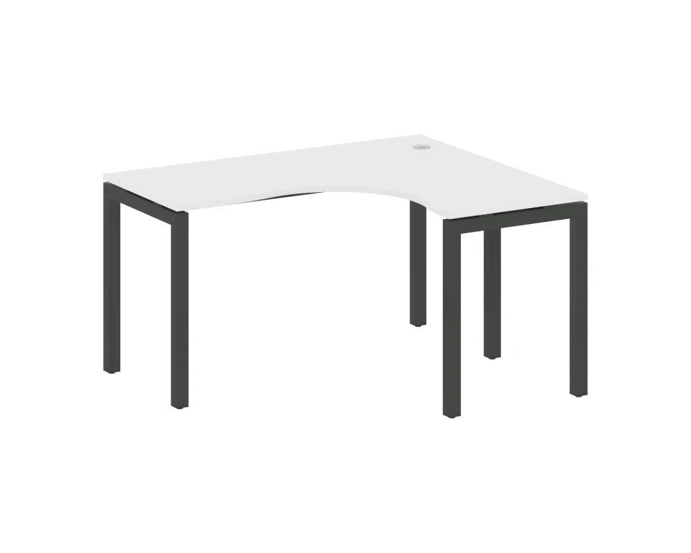 Стол криволинейный правый на П-образном м/к 1400x1200x750 Метал Систем Куатро 5x5 / Metal System Quattro 5x5