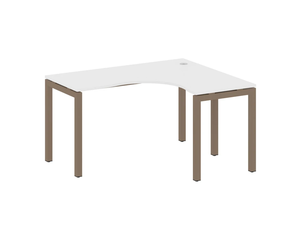 Стол криволинейный правый на П-образном м/к 1400x1200x750 Метал Систем Куатро 5x5 / Metal System Quattro 5x5