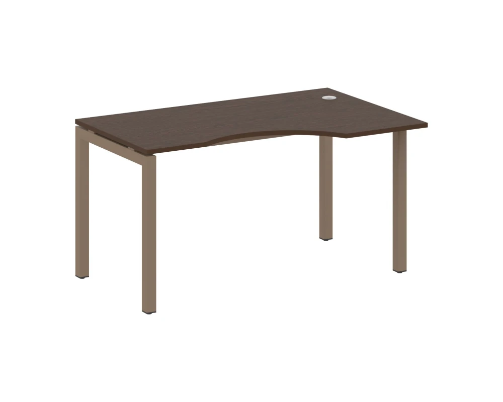 Стол криволинейный правый на П-образном м/к 1400x900x750 Метал Систем Куатро 5x5 / Metal System Quattro 5x5