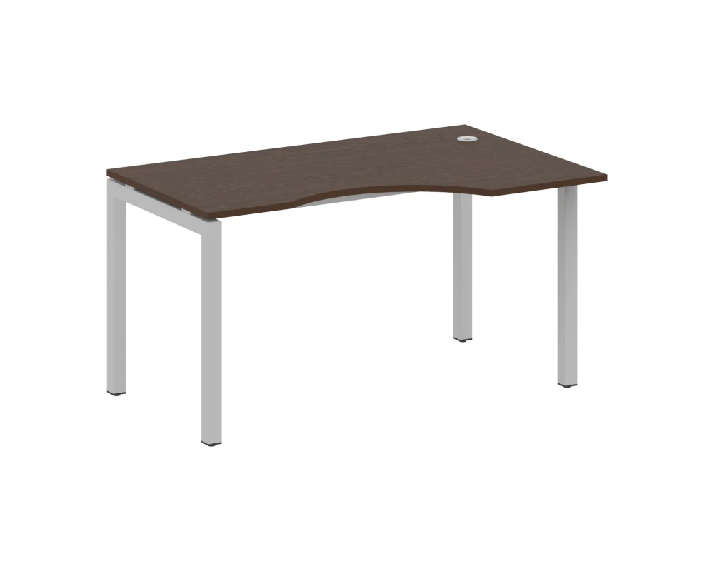 Стол криволинейный правый на П-образном м/к 1400x900x750 Метал Систем Куатро 5x5 / Metal System Quattro 5x5