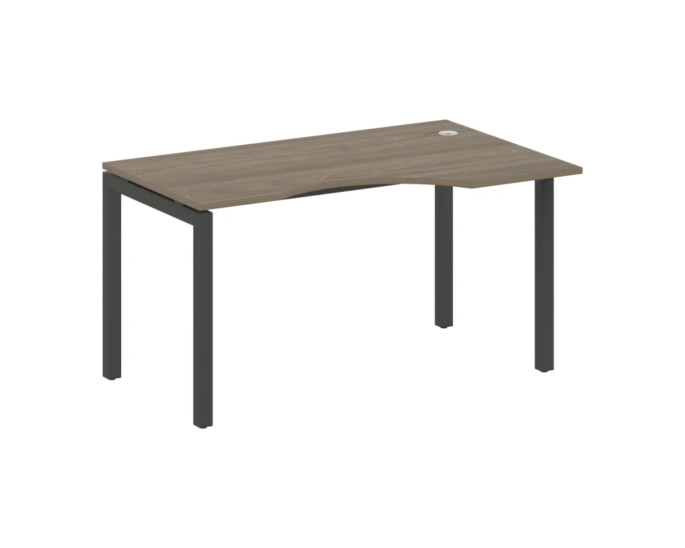 Стол криволинейный правый на П-образном м/к 1400x900x750 Метал Систем Куатро 5x5 / Metal System Quattro 5x5