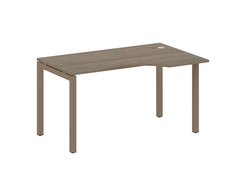 Стол криволинейный правый на П-образном м/к 1400x900x750 Метал Систем Куатро 5x5 / Metal System Quattro 5x5