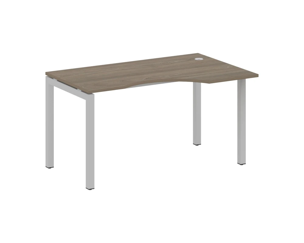 Стол криволинейный правый на П-образном м/к 1400x900x750 Метал Систем Куатро 5x5 / Metal System Quattro 5x5