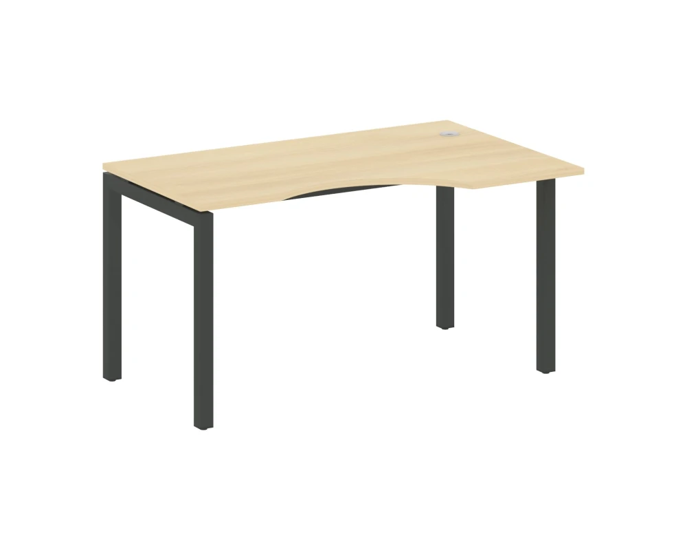 Стол криволинейный правый на П-образном м/к 1400x900x750 Метал Систем Куатро 5x5 / Metal System Quattro 5x5