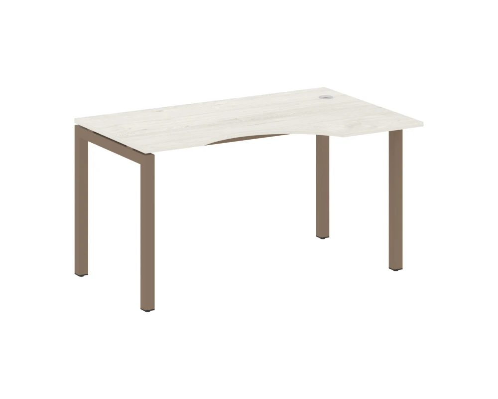 Стол криволинейный правый на П-образном м/к 1400x900x750 Метал Систем Куатро 5x5 / Metal System Quattro 5x5