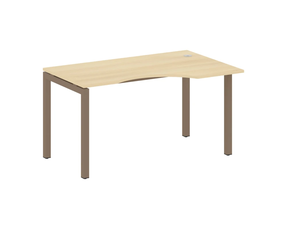 Стол криволинейный правый на П-образном м/к 1400x900x750 Метал Систем Куатро 5x5 / Metal System Quattro 5x5