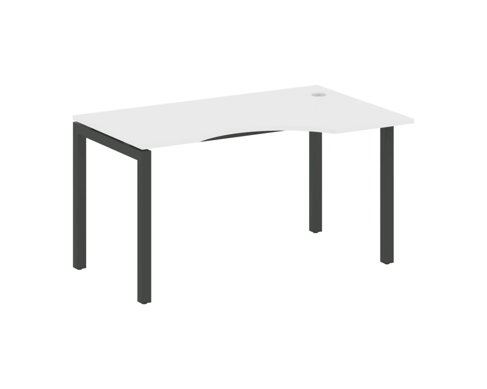 Стол криволинейный правый на П-образном м/к 1400x900x750 Метал Систем Куатро 5x5 / Metal System Quattro 5x5