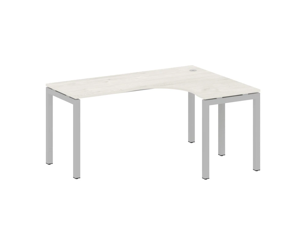 Стол криволинейный правый на П-образном м/к 1600x1200x750 Метал Систем Куатро 5x5 / Metal System Quattro 5x5