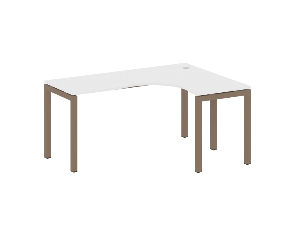 Стол криволинейный правый на П-образном м/к 1600x1200x750 Метал Систем Куатро 5x5 / Metal System Quattro 5x5