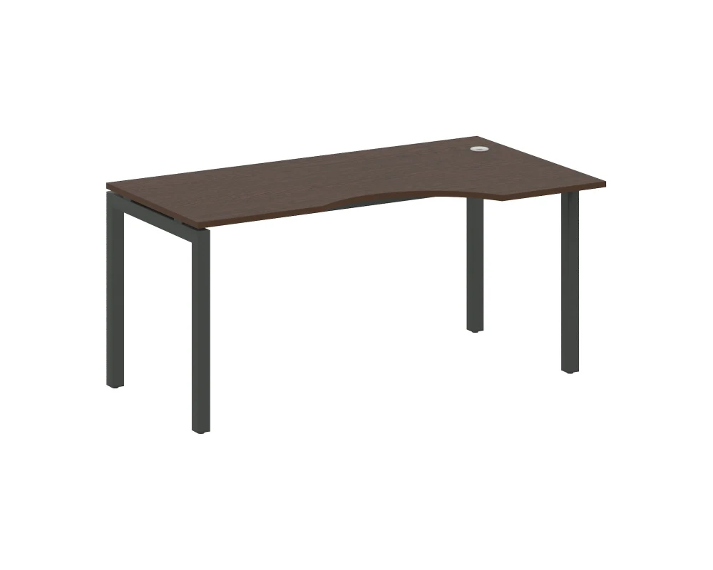 Стол криволинейный правый на П-образном м/к 1600x900x750 Метал Систем Куатро 5x5 / Metal System Quattro 5x5