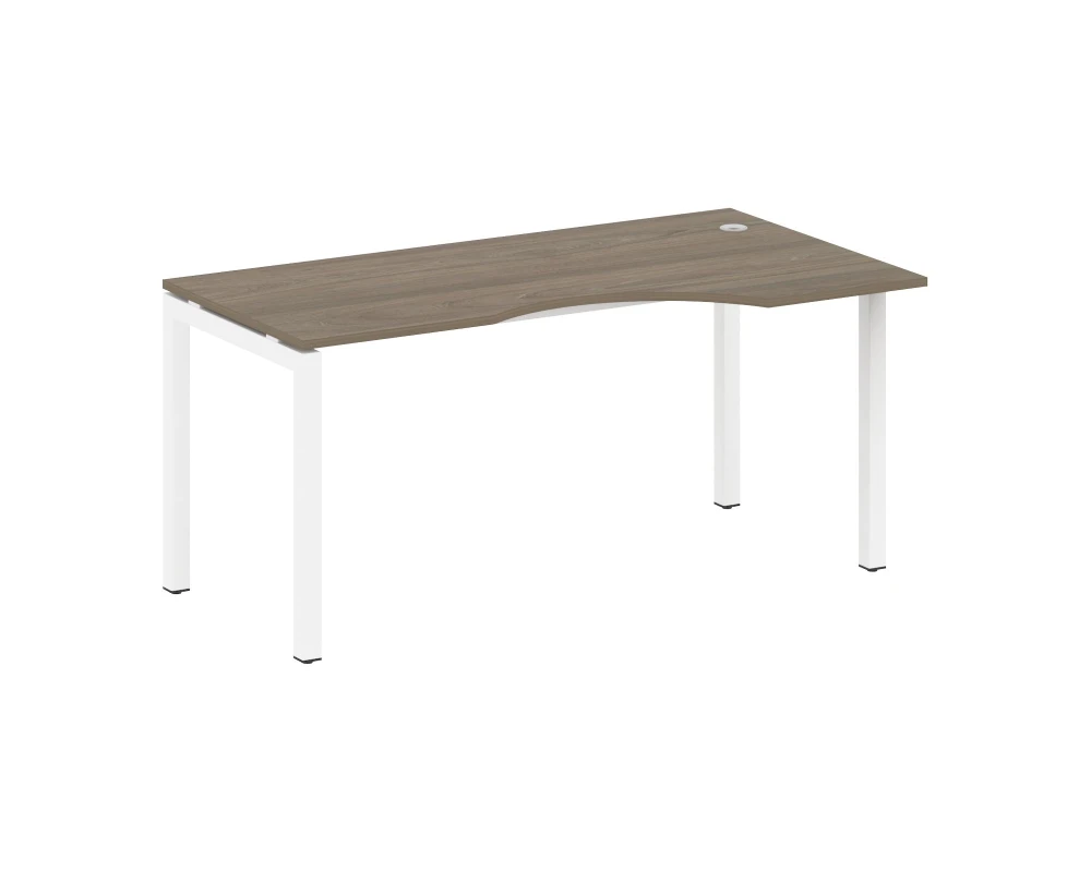 Стол криволинейный правый на П-образном м/к 1600x900x750 Метал Систем Куатро 5x5 / Metal System Quattro 5x5