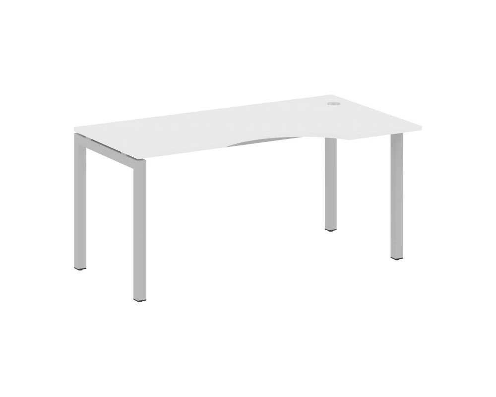 Стол криволинейный правый на П-образном м/к 1600x900x750 Метал Систем Куатро 5x5 / Metal System Quattro 5x5