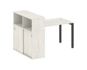 Стол письменный с шкафом-купе на П-образном м/к 1610x1120x1098 Метал Систем Куатро 5x5 / Metal System Quattro 5x5 images