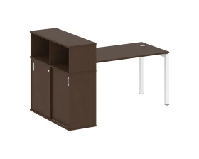 Стол письменный с шкафом-купе на П-образном м/к 1810x1120x1098 Метал Систем Куатро 5x5 / Metal System Quattro 5x5 images