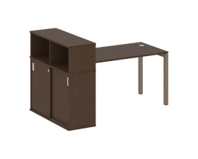 Стол письменный с шкафом-купе на П-образном м/к 1810x1120x1098 Метал Систем Куатро 5x5 / Metal System Quattro 5x5 images