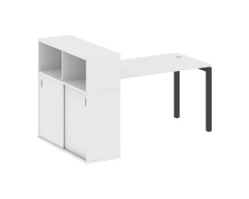 Стол письменный с шкафом-купе на П-образном м/к 1810x1120x1098 Метал Систем Куатро 5x5 / Metal System Quattro 5x5 images