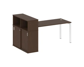 Стол письменный с шкафом-купе на П-образном м/к 2010x1120x1098 Метал Систем Куатро 5x5 / Metal System Quattro 5x5 images