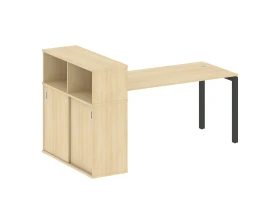 Стол письменный с шкафом-купе на П-образном м/к 2010x1120x1098 Метал Систем Куатро 5x5 / Metal System Quattro 5x5 images