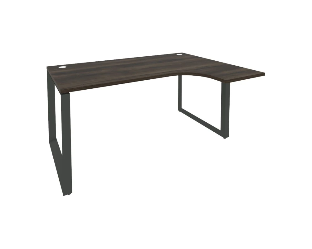 Стол эргономичный правый на О-образном м/к 1580x1180x750 (800/460) Оникс / Onix