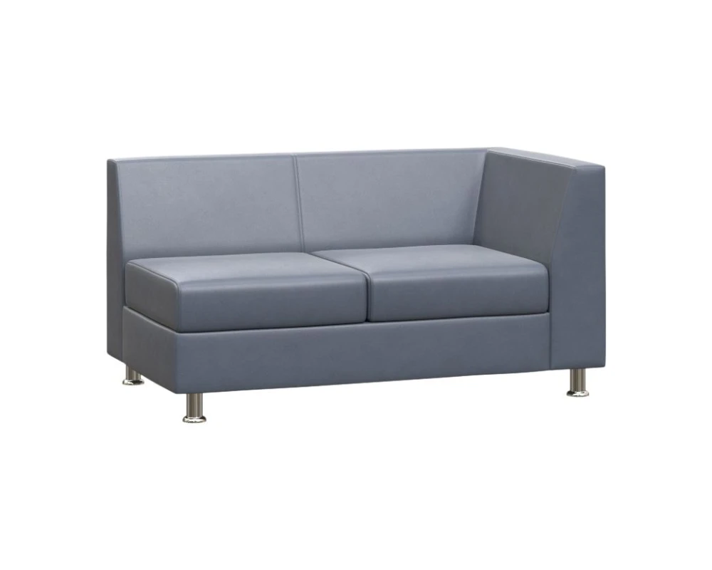 Секция с подлокотником двухместная левая Прайм / Prime