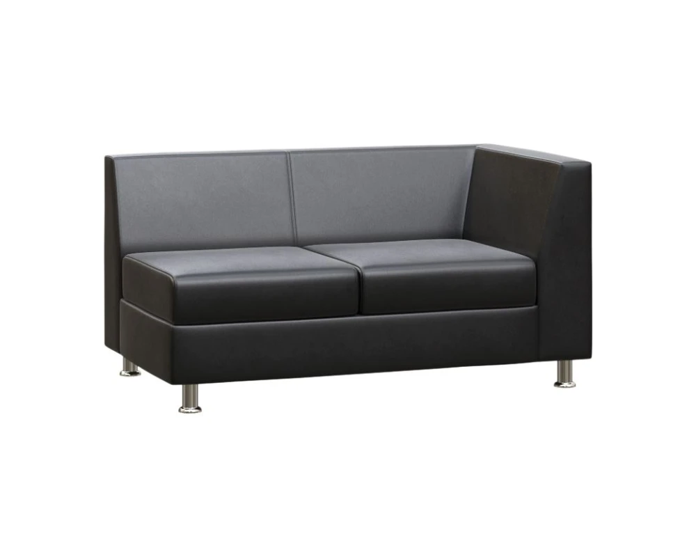 Секция с подлокотником двухместная левая Прайм / Prime