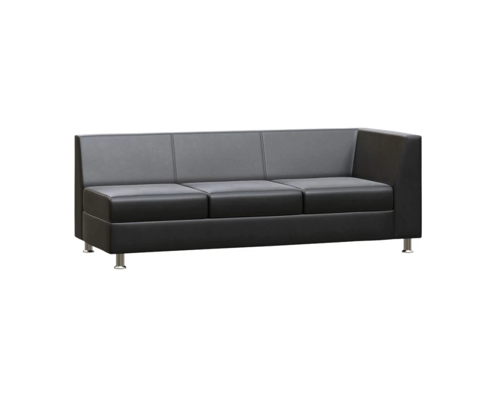 Секция с подлокотником трехместная левая Прайм / Prime