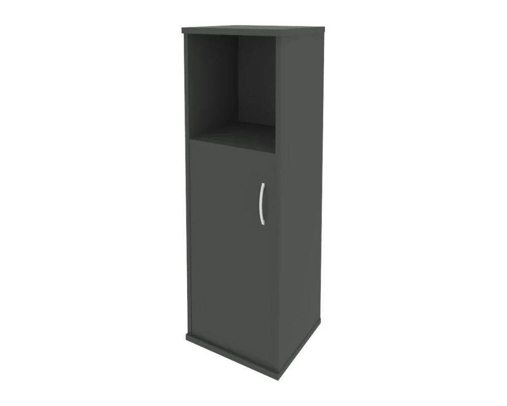 Шкаф средний узкий левый 1 низкая дверь ЛДСП Рива / Riva