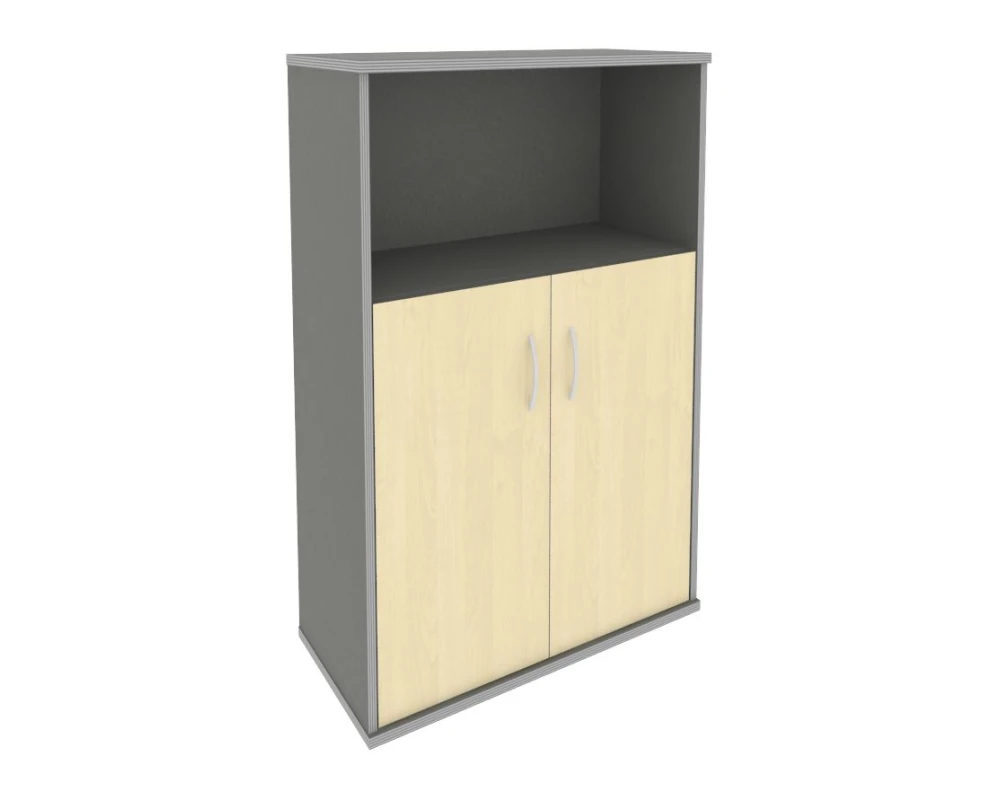 Шкаф средний широкий 2 низкие двери ЛДСП Рива / Riva