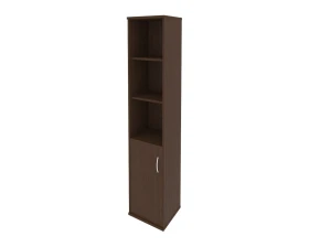 Шкаф высокий узкий левый 1 низкая дверь ЛДСП Рива / Riva images