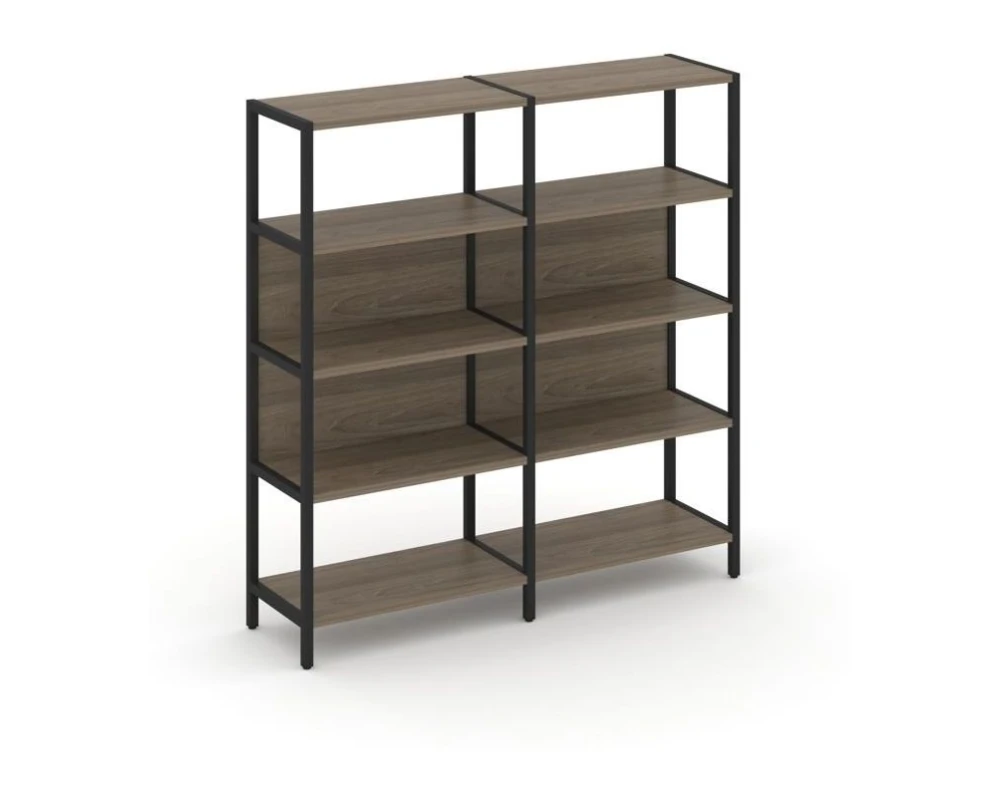 Двухсекционный стеллаж четырехярусный 1590х400х1613 Шелф Систем / Shelf System
