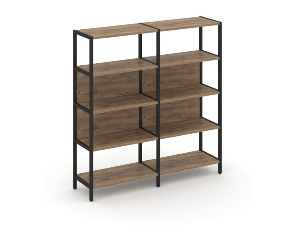 Двухсекционный стеллаж четырехярусный 1590х400х1613 Шелф Систем / Shelf System