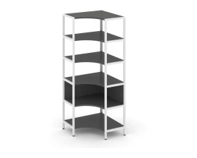 Односекционный угловой стеллаж пятиярусный 810х810х1980 Шелф Систем / Shelf System images