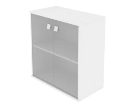 Шкаф низкий широкий 2 низкие двери стекло Стайл Систем / Style System images