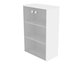 Шкаф средний широкий 2 средние двери стекло Стайл Систем / Style System images