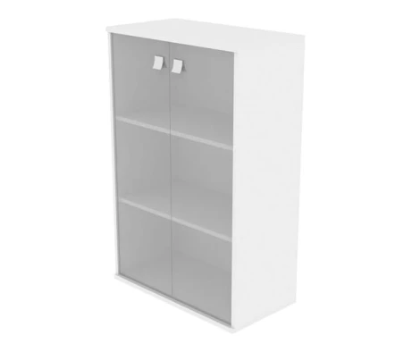 Шкаф средний широкий 2 средние двери стекло Стайл Систем / Style System