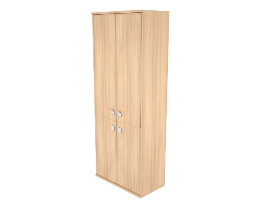 Шкаф высокий широкий 2 низкие двери ЛДСП 2 средние двери ЛДСП Стайл Систем / Style System