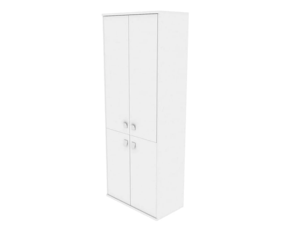 Шкаф высокий широкий 2 низкие двери ЛДСП 2 средние двери ЛДСП Стайл Систем / Style System