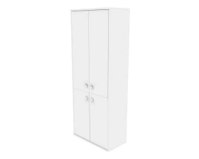 Шкаф высокий широкий 2 низкие двери ЛДСП 2 средние двери ЛДСП Стайл Систем / Style System images