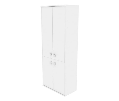 Шкаф высокий широкий 2 низкие двери ЛДСП 2 средние двери ЛДСП Стайл Систем / Style System