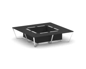 Стол переговорный квадратный Пластик Феникс/нерж. сталь 3200x3200x750 Стил Мит / Steel Meet images