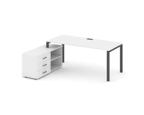 Стол письменный с греденцией левой на П-образном каркасе 1980x1480x750 Стайл Проджект Директ / Style Project Direct images