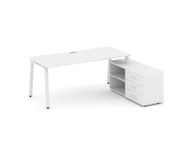 Стол письменный с греденцией правой на А-образном каркасе 1980x1580x750 Стайл Проджект Директ / Style Project Direct images