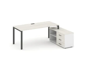 Стол письменный с греденцией правой на П-образном каркасе 1980x1480x750 Стайл Проджект Директ / Style Project Direct images